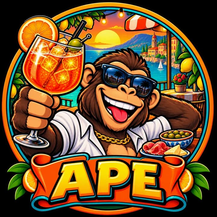 Aperitivo $APE original Italian brainrot logo